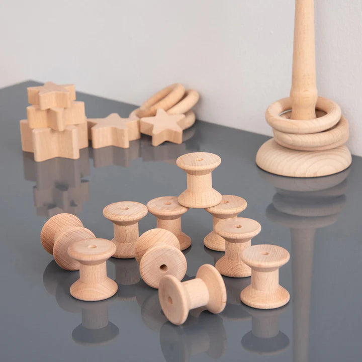 Houten spoelen groot