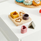 Silisoft figuren puzzel – aarde kleuren